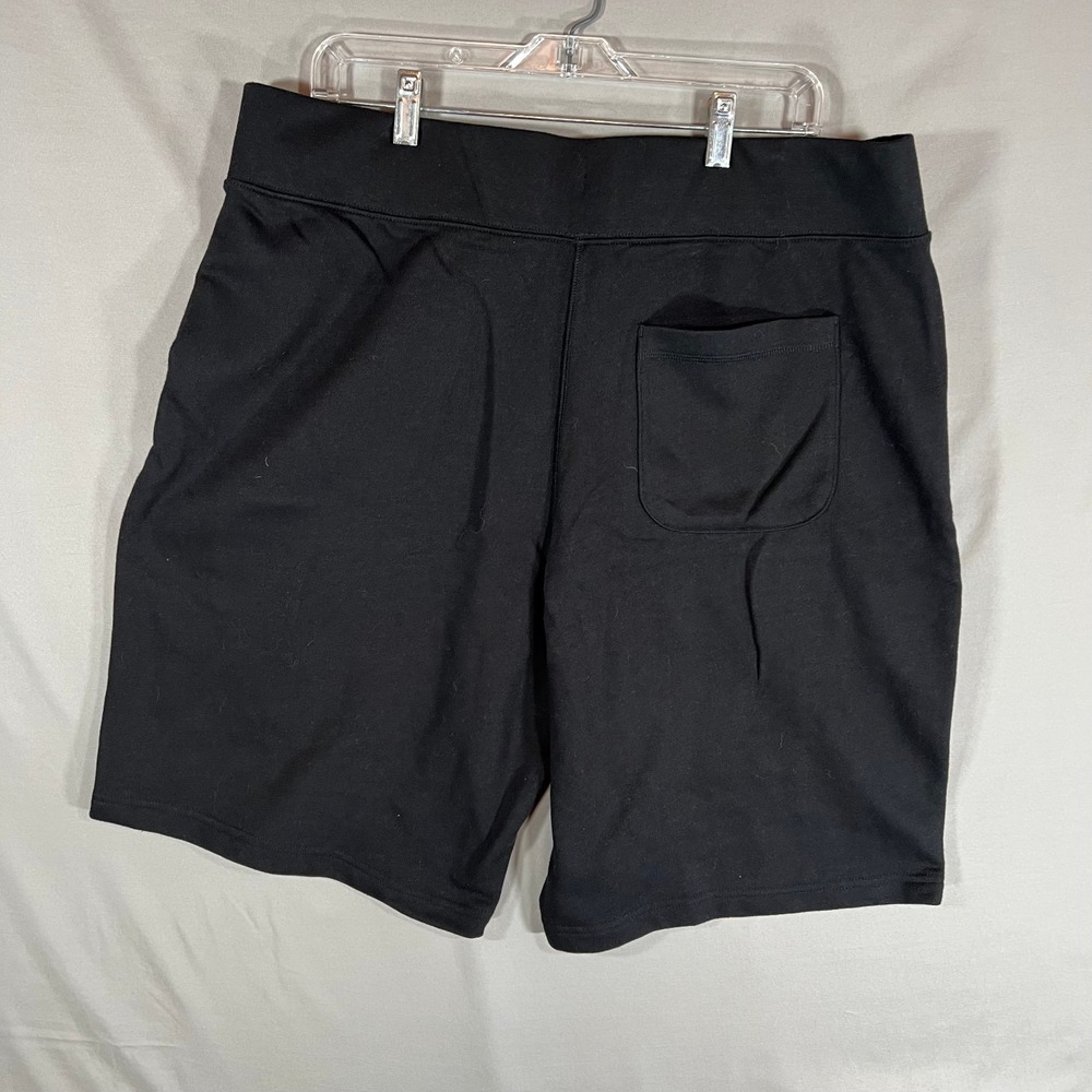 NEW Champion Shorts Mens Extra Extra Large (XXL) Black Jersey Drawstring Pockets - Picture 5 of 9